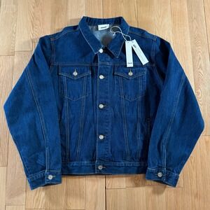 Elwood Classic Denim Jacket Slightly Cropped Blue Denim Mens XL NWT